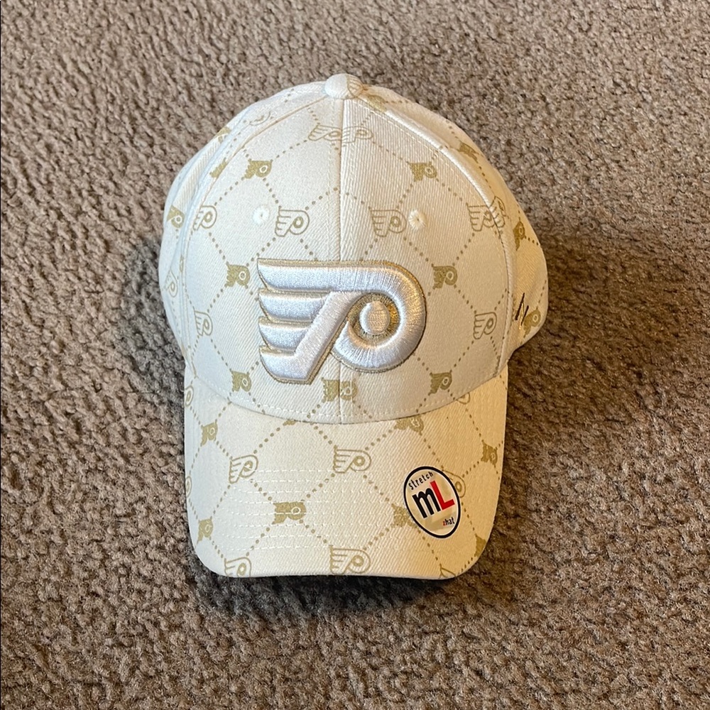 Zephyr Flyers Cream and Gold Patterned Hat